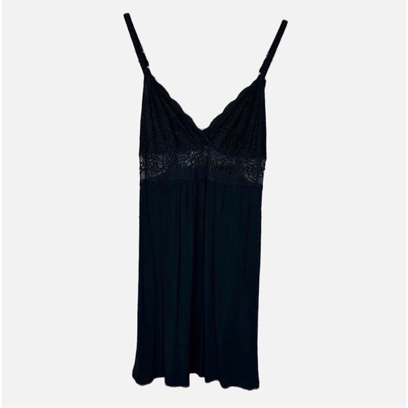 Natori Josie Extra Soft Nightie/ Negligee - BLACK - Picture 1 of 7